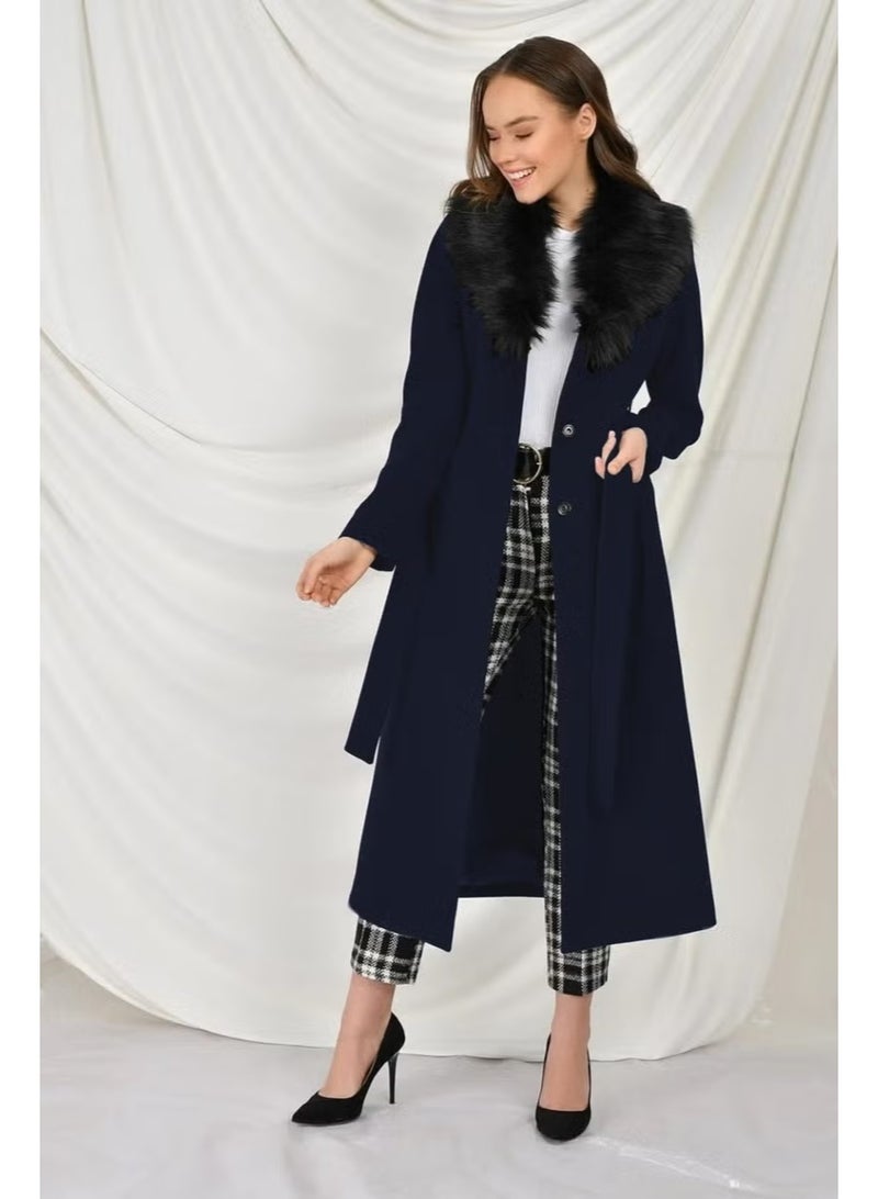 Barbora Full Collar Fur Coat - Image 1